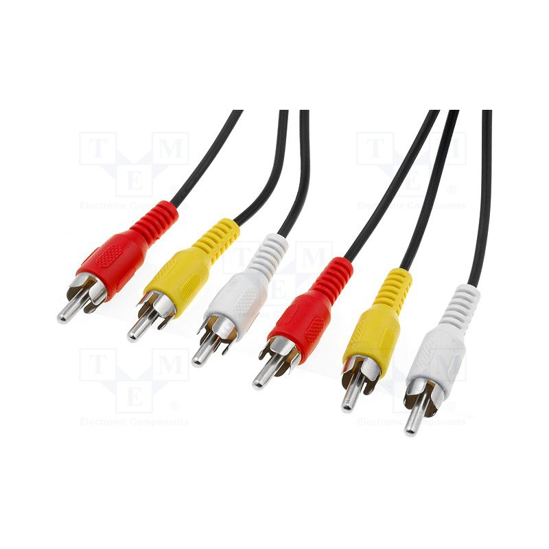 kábel 3RCA-3RCA 3m CABLE-521/3