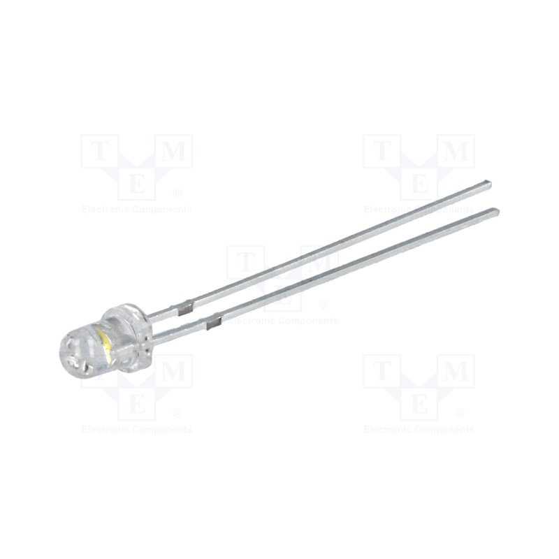 led 5mm biela teplá 10000-12000mcd 30st.