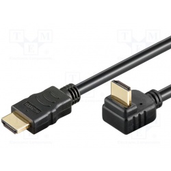 kábel  HDMI - HDMI, 1m, uhlová koncovka 1.4 ,270 st.