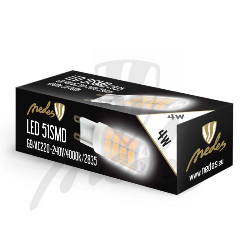 žiarovka LED G9 /4W/51SMD/2835/4000K/CB/MC