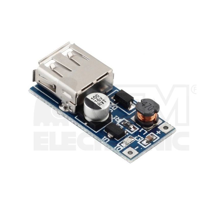 step-UP menič nastaviteľný 0.9V-5V USB