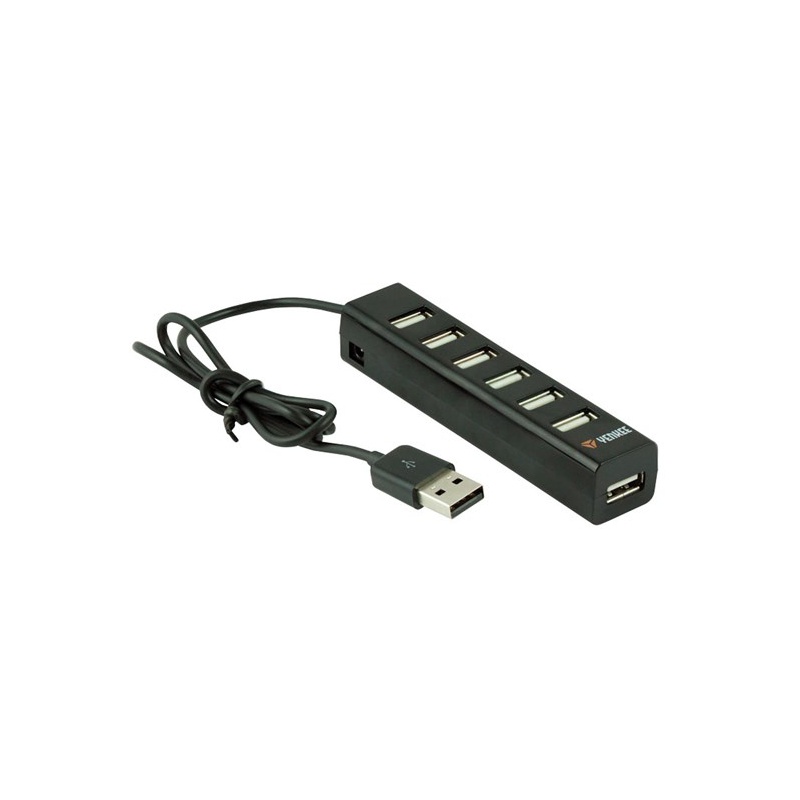 rozbočovač USB hub YENKEE YHB-7001BK