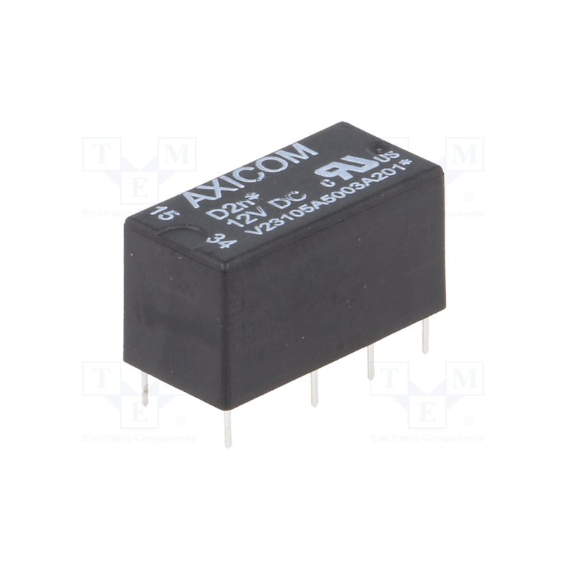 relé D2N12-960 12VDC , 0,5A/125VAC