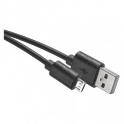 kábel USB2.0 A/M- MICRO USB B/M 1m čierny