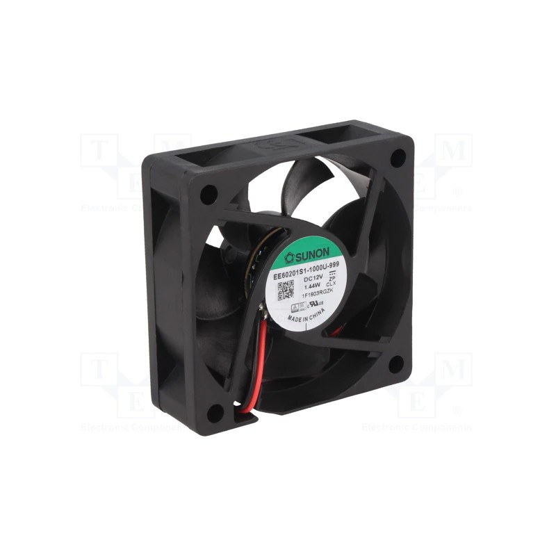 ventilátor 60x20 12VDC,39,08m3/h, 34,5dBA