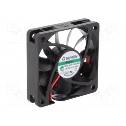 ventilátor 60x60x25mm 24VDC, 51-38m3/h, 36,2dBA