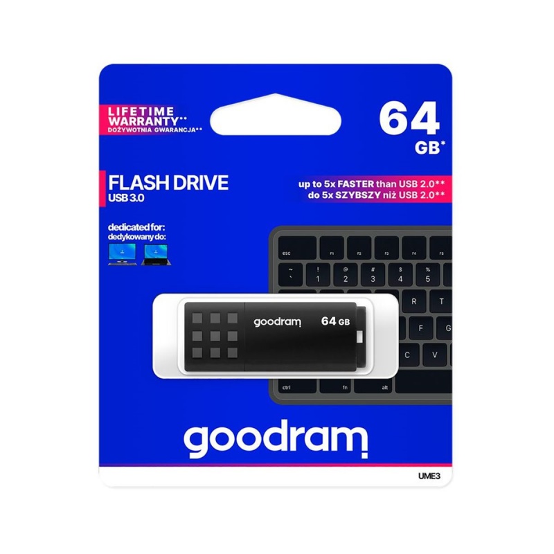 USB kľúč 64GB 3.0 Goodram čierny