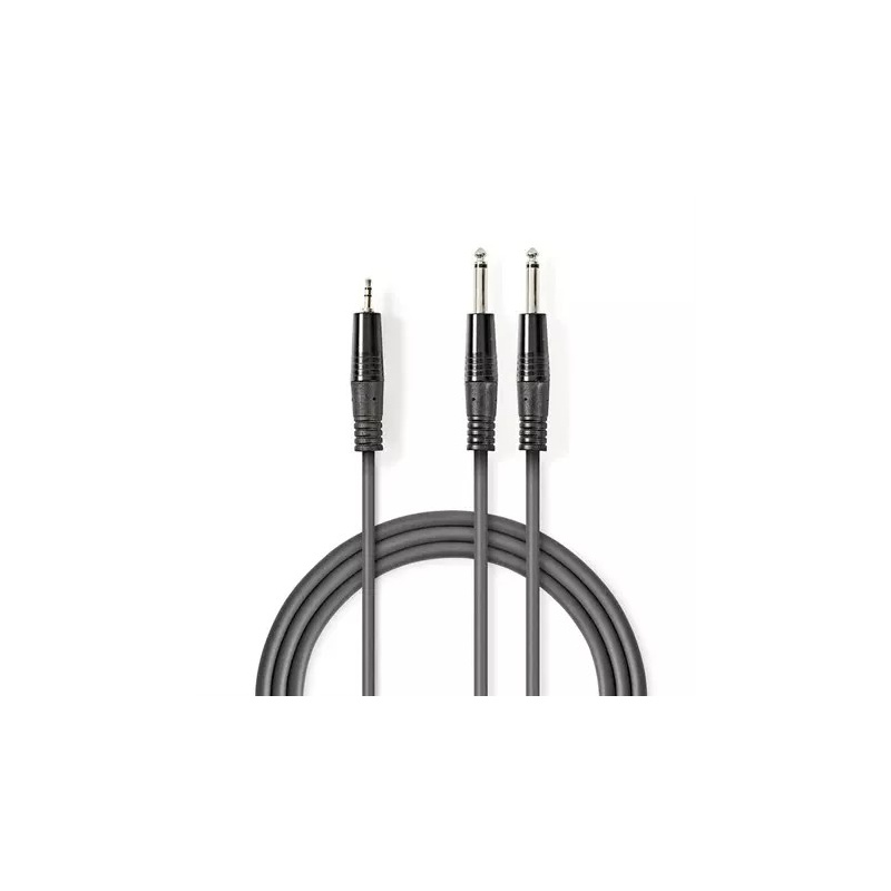 kábel NEDIS JACK 3.5 stereo/2xJACK 6,35 konektor 1,5m