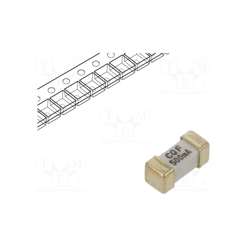 poistka SMD S0,5A 125VAC, 125VDC