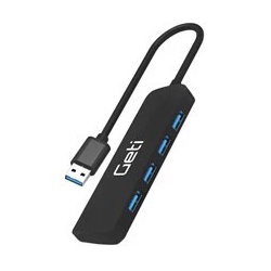 rozbočovač USB hub GETI GUH4A 4xUSB-A