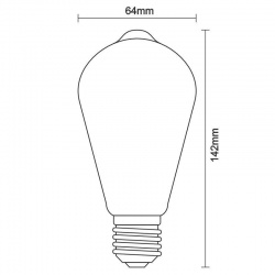žiarovka LED Filament 12W-ST64/E27/3000K