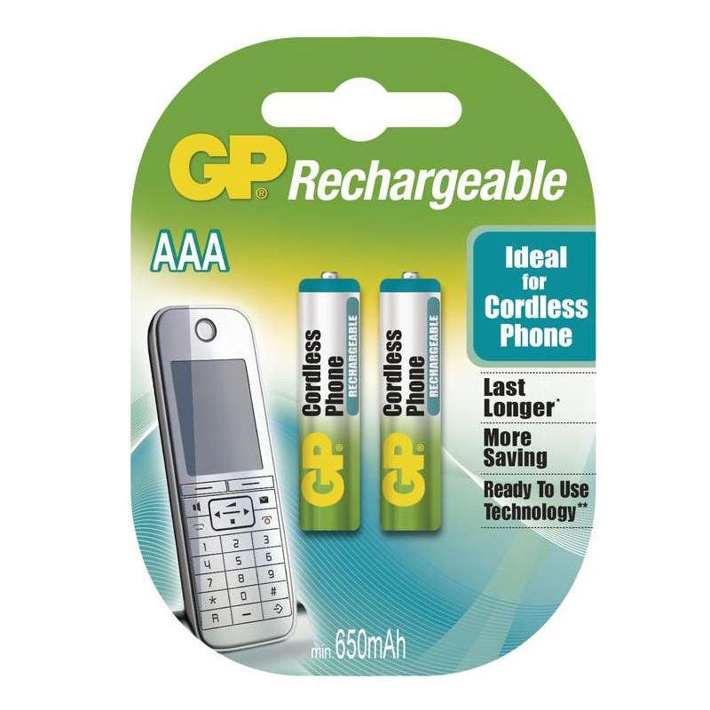 batéria GP DECT HR03 650mAh