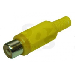 konektor RCA (CINCH) CKP-YE, žltý