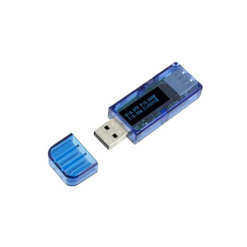 tester USB KWS-V20, V-A meter, 4-20V/0-3A DC