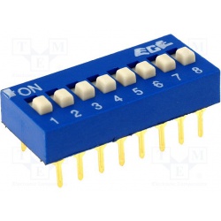 prepínač DIP-SWITCH, 8 sekcí, EDG108S