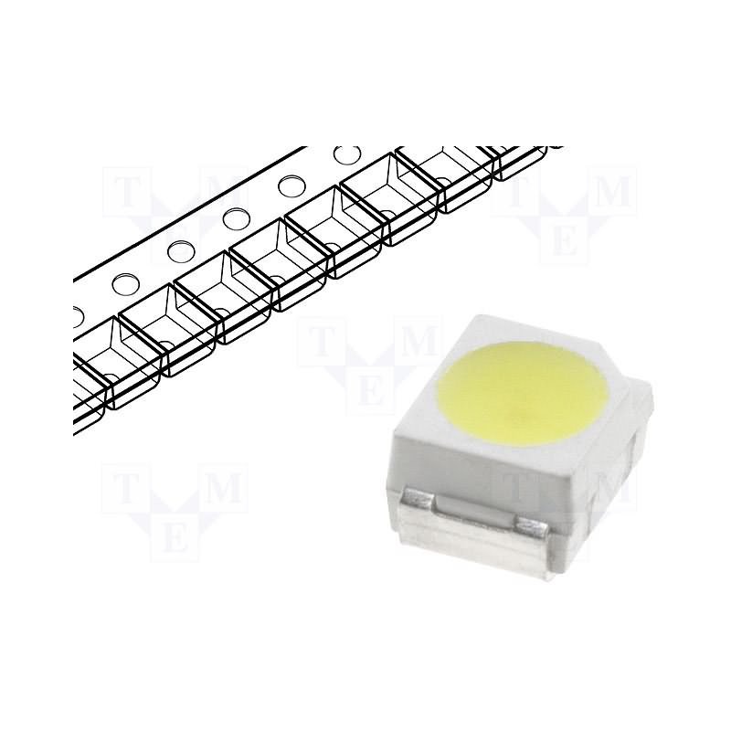 led SMD 3528, PLCC2, OF-SMD3528W biela studená