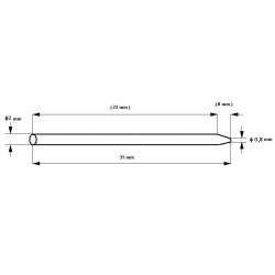 hrot do spájkovačky ST0831 ostrý 2.0mm vyradené