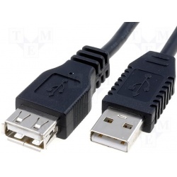 kábel USB 2.0 A-KON.- A- ZAS 5m