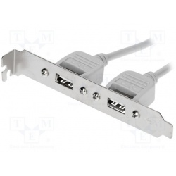 adaptér lišta 2xUSB2.0 socket