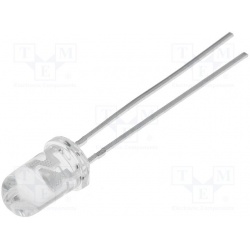 led 5mm vysokosvietivá biela 18000mcd, 2,8-4V/20mA