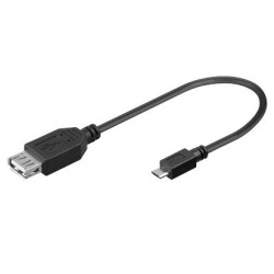 kábel USB2.0 A Zdierka - MICRO USB 0,2M OTG