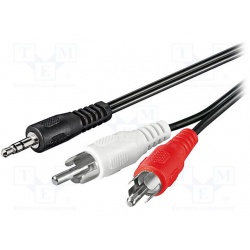 kábel JACK 3,5MM-2RCA 2,5m CABLE-458/3