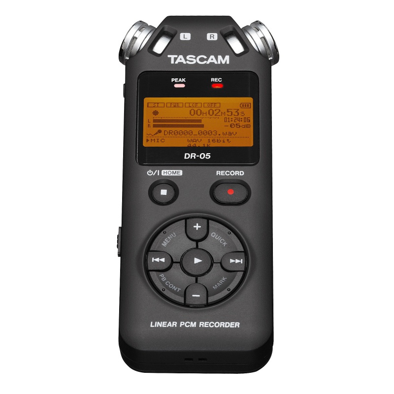 DR-05, prenosný SD-card rekordér Wave a MP3 vyradené