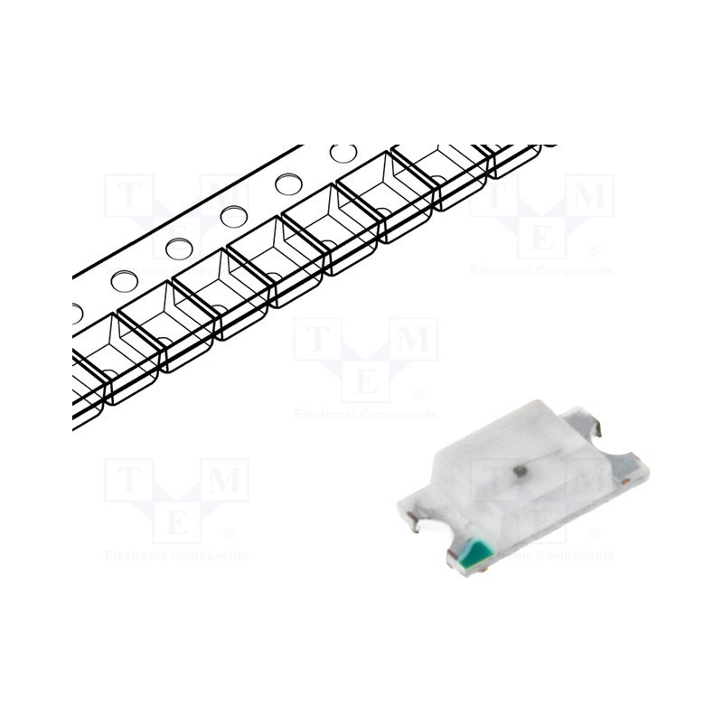 led OSW51206C1C 1206 bielôa studená 120stupňov, 3-3,6V, 20mA