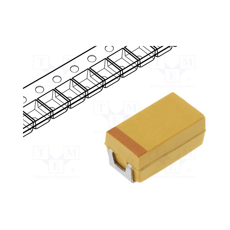 kondenzátor tantalový SMD 220uF 6,3V