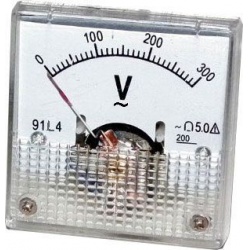 panelový voltmeter 91L4 300VAC 45x45mm