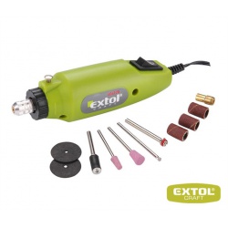 vŕtačka Extol craft Mini s tranformátorom 12V ,12000ot/min.