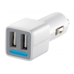 adaptér auto USB 12V/5V, 2x2,1A MW3399