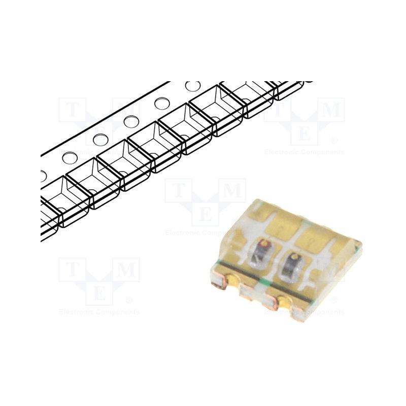 led SMD 0603 OSRG0603C1C červená/zelená