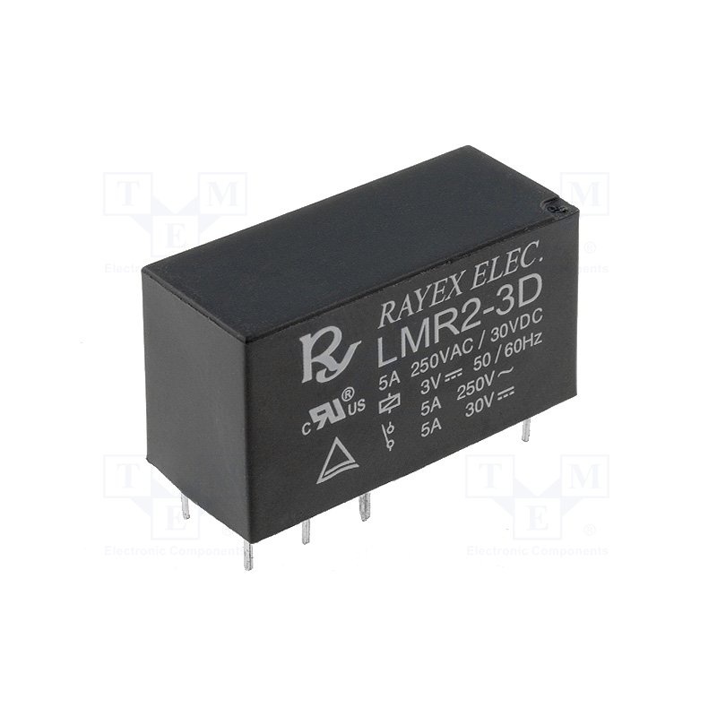 relé LMR2-3D 3VDC,5A