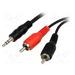 kábel JACK 3,5MM -RCA 2x 7,5m