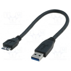 kábel USB3.0 A KON- MICRO USB 0,25m
