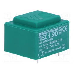 transformátor TEZ1.5/D/7.5V