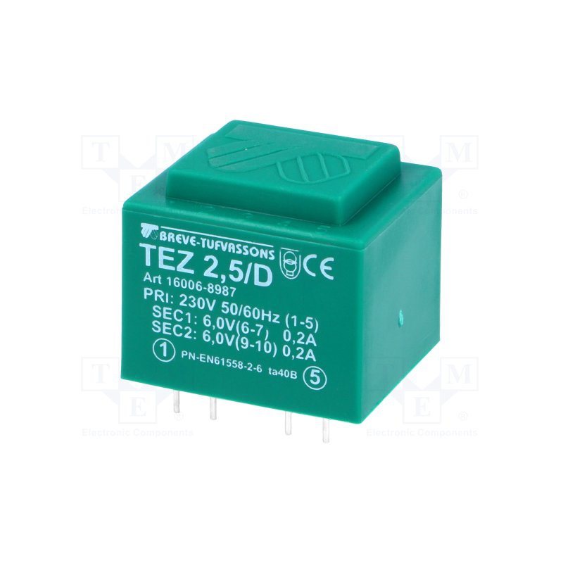 transformátor TEZ2.5/D/6-6V