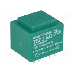 transformátor TEZ2.5/D/7.5V