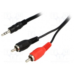 kábel JACK 3,5MM-2RCA 15m