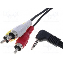 kábel JACK 3,5MM 4pin-3RCA 2,5m CABLE-442/2,5