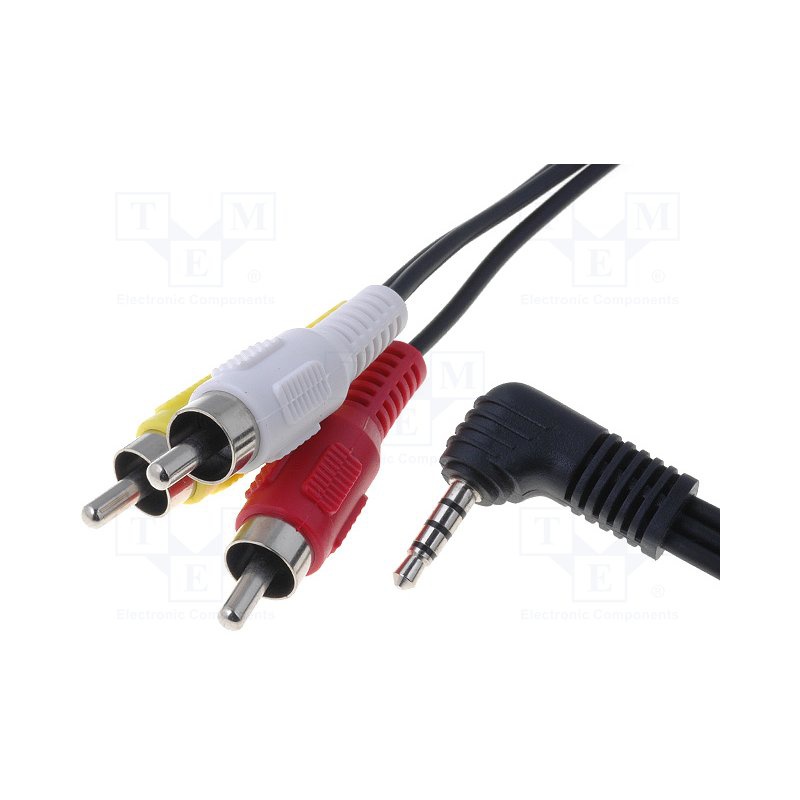 kábel JACK 3,5MM 4pin-3RCA 2,5m CABLE-442/2,5