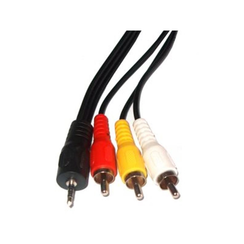 kábel  jack 2,5mm/4pol/-RCA3x  1,5m