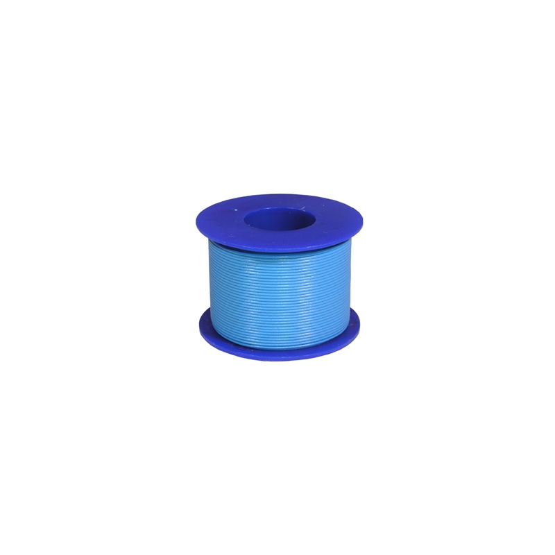 drôt CU 0,4mm PVC modrý 25m