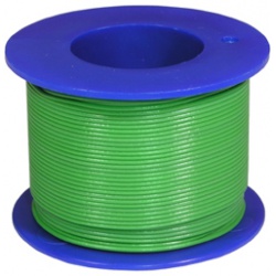drôt CU 0,4mm PVC zelený 25m