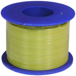 drôt CU 0,4mm PVC žltý 25m