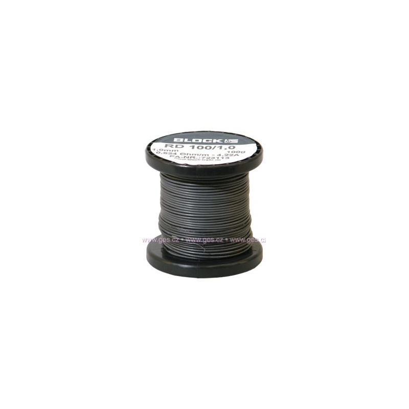 odporový drôt  RD100/0,40 3,90 Ohm/m